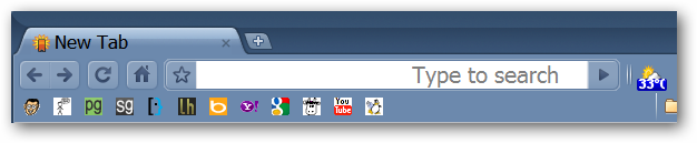 Reduce Bookmarks in Chrome to Toolbar Icons