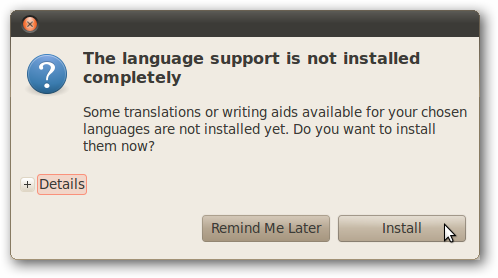 Change the User Interface Language in Ubuntu