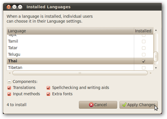 Change the User Interface Language in Ubuntu