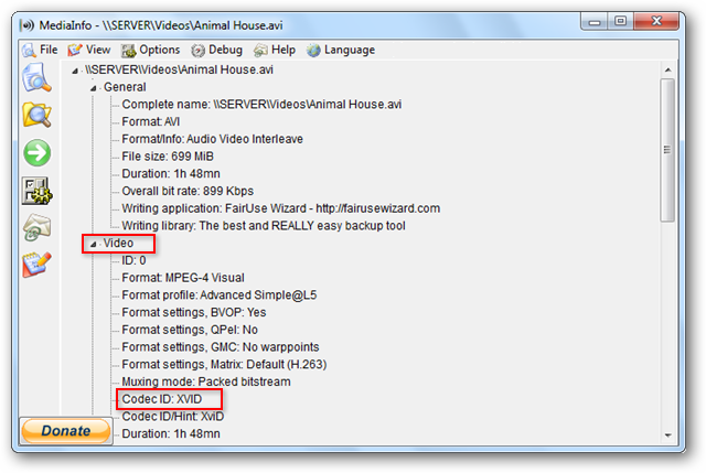 Video Index Code Indentify Codecs & Technical Information About Video Files