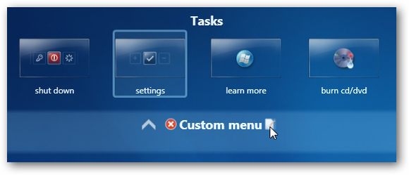 Window Modify Center Customize the Windows Media Center Start Menu with Media Center Studio