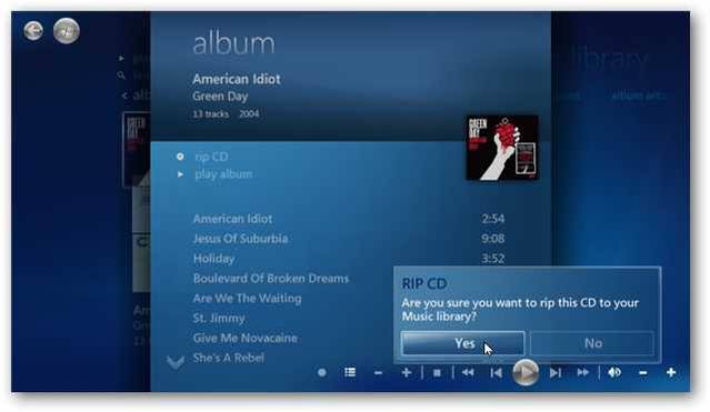 How To Rip a Music CD in Windows 7 Media Center