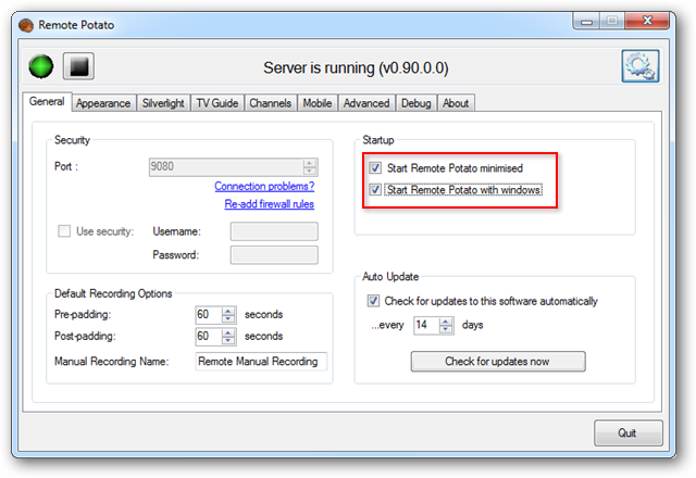 Remotely Schedule and Stream Recorded TV in Windows 7 Media Center