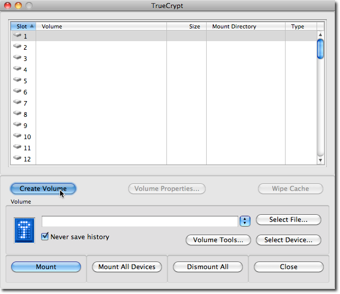 Getting Started with TrueCrypt Drive Encryption on Mac OS X