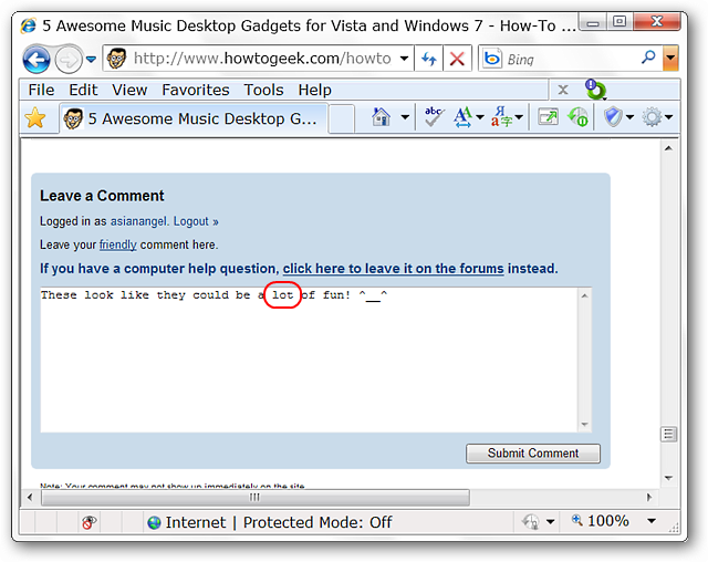 Add Spell Checking to Internet Explorer