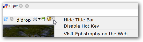 Split Internet Explorer into Dual-Panes