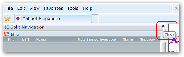 Split Internet Explorer into Dual-Panes