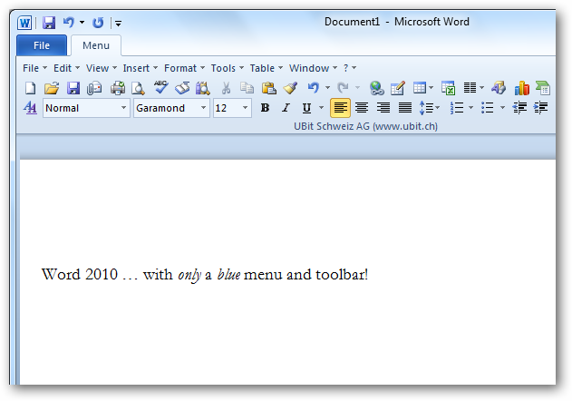 Bring Office 2003 Menus Back to 2010 with UBitMenu