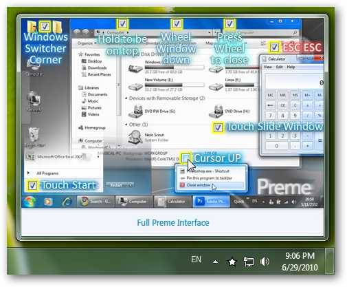Preme Window Dock Windows on the Sides of Your Desktop and More With Preme for Windows 7