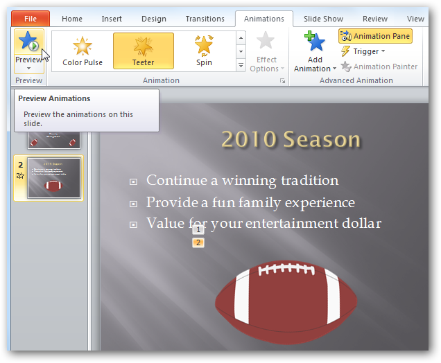 How to Animate Text and Objects in PowerPoint 2010