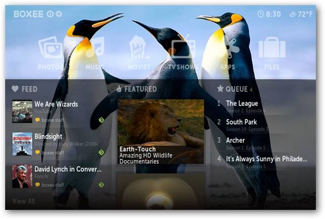 Customize the Background in Boxee