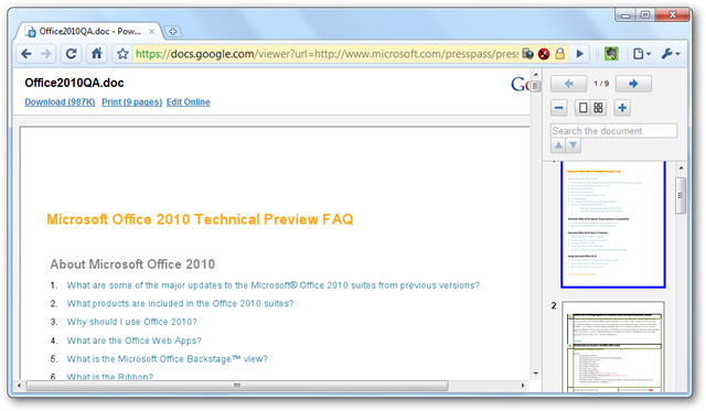 View Docs and PDFs Directly in Google Chrome
