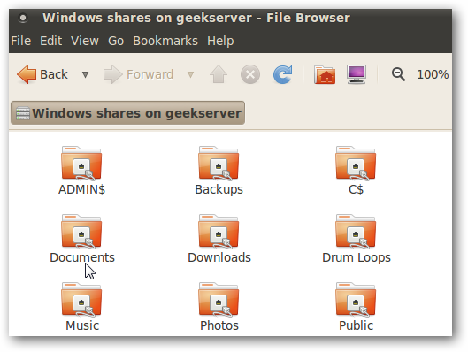 Access Windows Home Server from an Ubuntu Computer on your Network