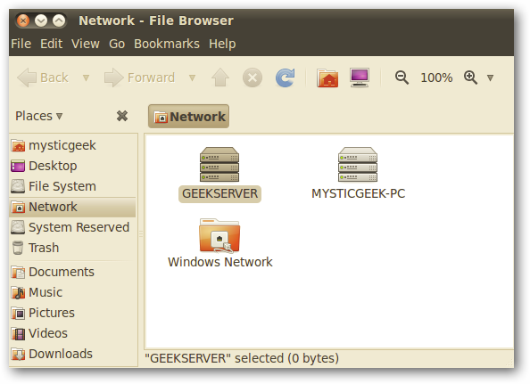 Access Windows Home Server from an Ubuntu Computer on your Network