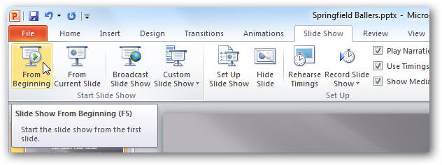 Use Your Mouse as a Laser Pointer in PowerPoint 2010