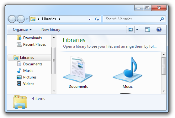 How to Enable or Disable the Libraries Feature in Windows 7