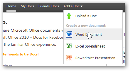Collaborate on Office Documents With Your Facebook Friends on Docs.com
