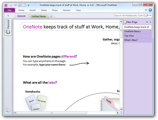 Onenote Beginner Beginner Geek: Getting Started With OneNote 2010
