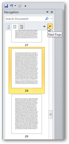 Word Methods Thumbnail Navigate Through Long Word Documents Easier Using Thumbnails