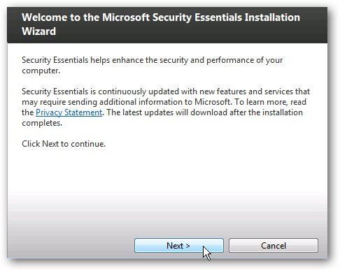 Install Microsoft Security Essentials 2.0 Beta on Windows Home Server ...