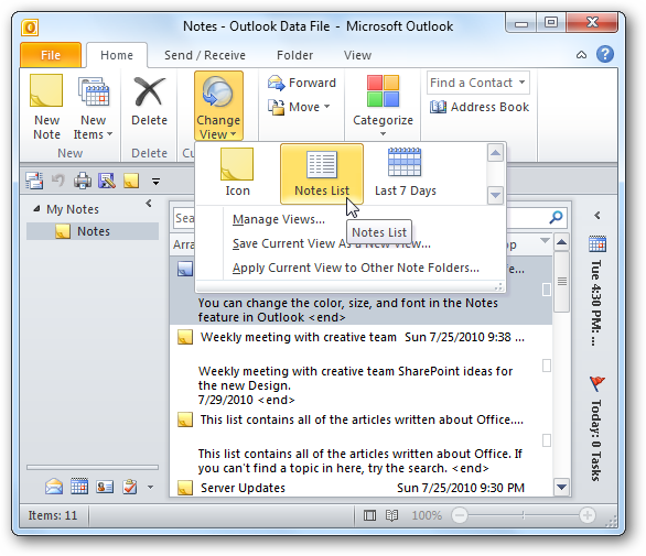 Beginner’s Guide to Using the Notes Feature in Outlook