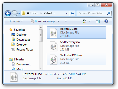 Install Windows Home Server 