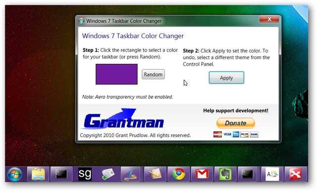 Change Your Windows 7 Taskbar Color the Easy Way (and Rotate Between ...