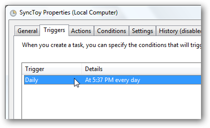 Schedule SyncToy to Run Automatically With Task Scheduler in Windows 7