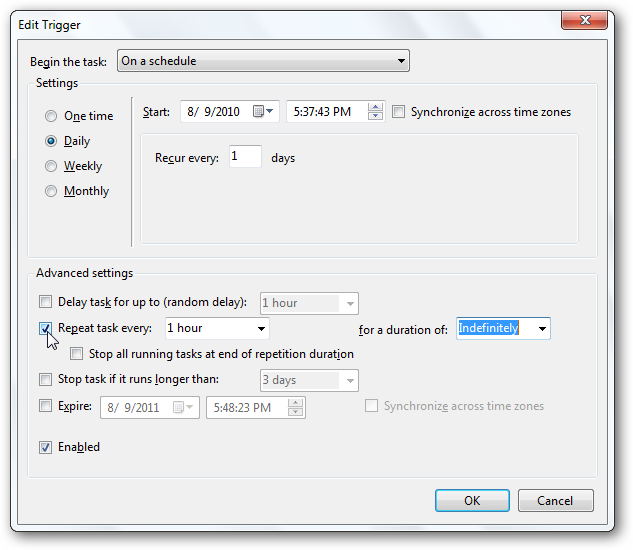 Schedule SyncToy to Run Automatically With Task Scheduler in Windows 7