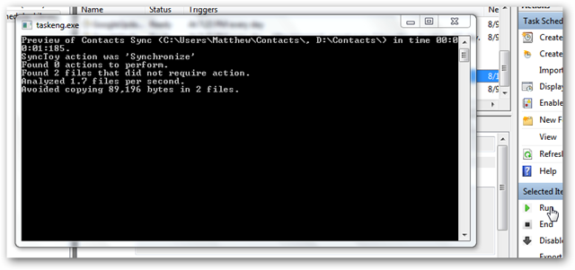 Schedule SyncToy to Run Automatically With Task Scheduler in Windows 7
