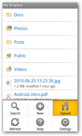 How to Use Dropbox with an Android Phone