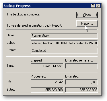 How To Backup Your Windows Home Server System State