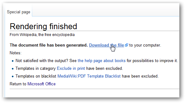 Create an eBook or PDF from Wikipedia Articles for Offline Reading