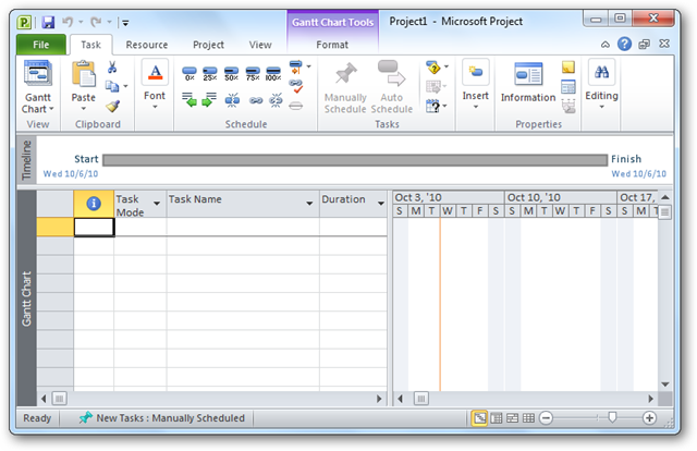 Getting Started With Microsoft Project 2010