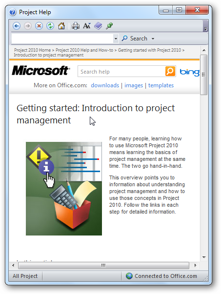Getting Started With Microsoft Project 2010