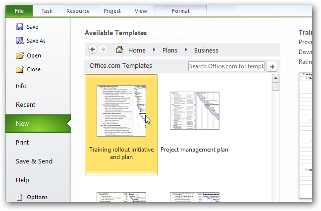 Getting Started With Microsoft Project 2010