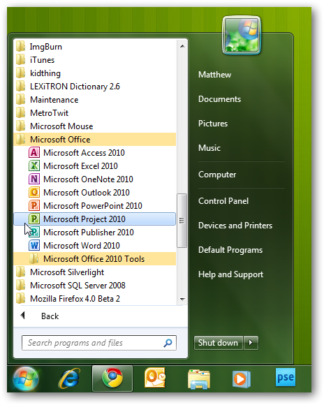 Getting Started With Microsoft Project 2010