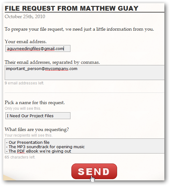 Get Files Sent to Your Dropbox via Email or a Webpage