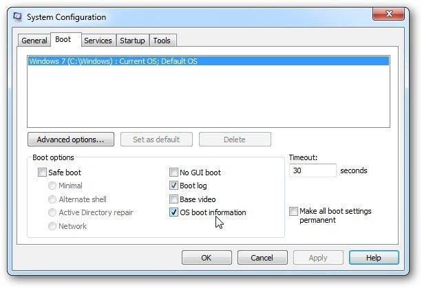 Use Verbose Boot Messages to Troubleshoot Windows Startup Problems