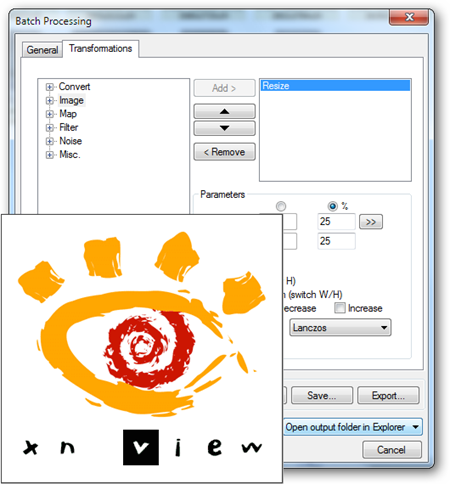 How to Batch Resize Groups of Photographs Using XnView