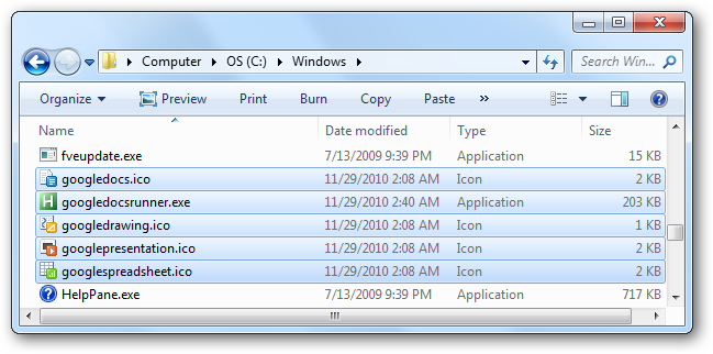 How to Add Google Documents to the Windows Explorer “New” Menu