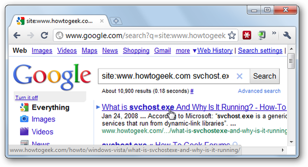 How to Search Just the Site You’re Viewing Using Google Search