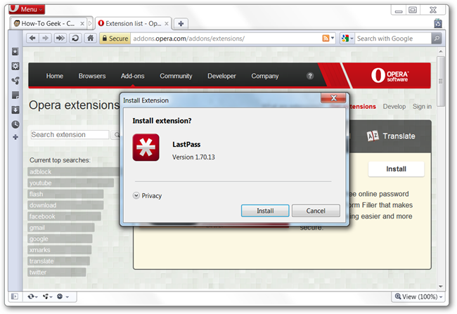Opera 11 Adds Tab Stacking, Extensions, and More [Screenshot Tour]