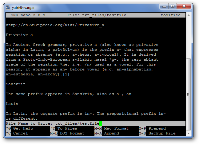 Console Linux Write The Beginner's Guide to Nano, the Linux Command-Line Text Editor