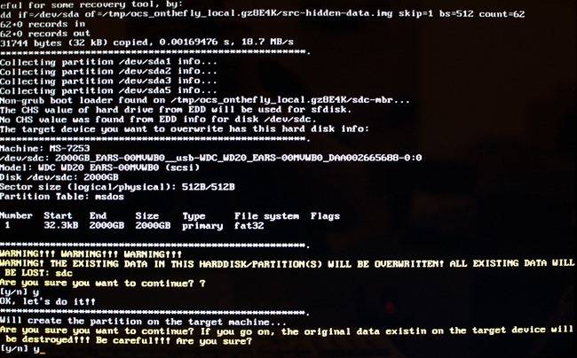 How To Backup and Resurrect a Dead or Dying System Disk With Clonezilla