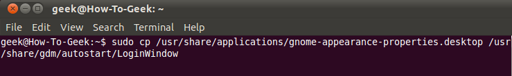How to Change the Ubuntu Linux Login Screen