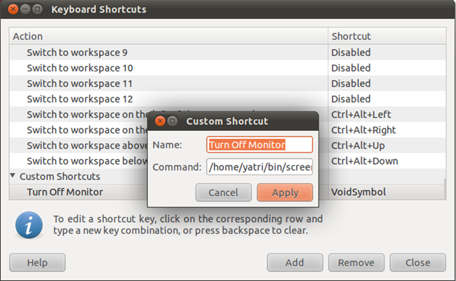 How To Turn Off Your Monitor With a Hotkey in Ubuntu