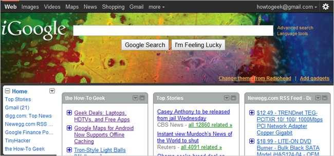Beginner: How to Switch from iGoogle Back to Plain Google Homepage
