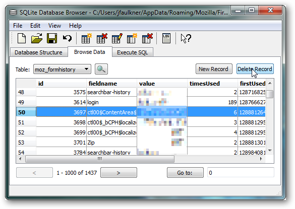 Stupid Geek Tricks: Hacking the Firefox Profile Data Storage
