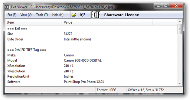 Exif Example How to Use EXIF Data to Learn From Master Photographers